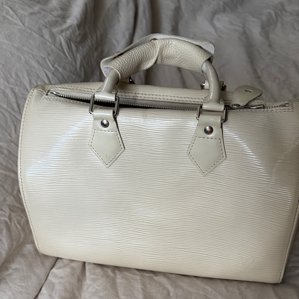 Louis Vuitton Cream Satchel